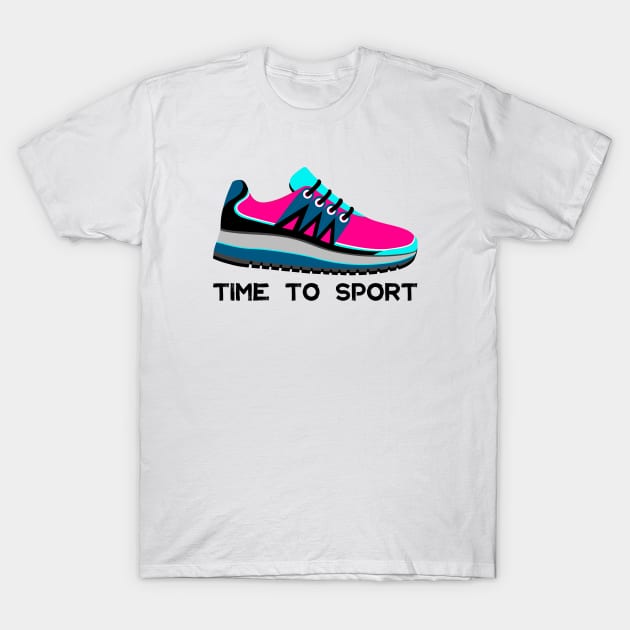 Time to sport T-Shirt by Frenzy Fox